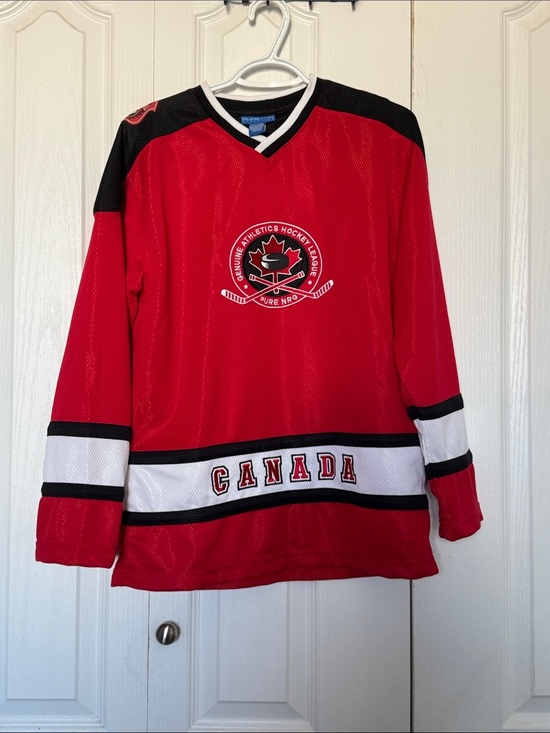 PureNRG Other - Vintage PureNRG Athletics Team Canada Hockey Jersey Youth 14-16 XL Red